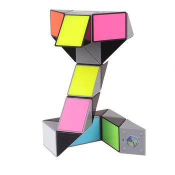 ZHISHENG 3D Pisane Čarobno Vladar 24/36/48/72 Segmente Kača Twist Cube Puzzle Otrok Izobraževalne Igrače za Otroke