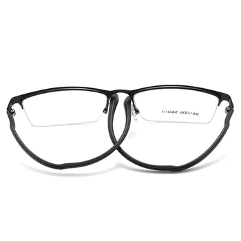 Zlitine Okvir Očal je Pol Platišča Eye Glasses Moški Slog Pravokotnik Očala Optičnih Očal in Kratkovidno Očala
