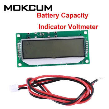 Zmogljivost baterije Indikator Voltmeter Odstotne Moč Monitor Za 12V-48V svinčevih Baterij 2S-15S Litijeva Baterija
