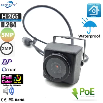 Zunanji CCTV Varnosti Sony IMX307 Nočni Barvno 1080P 2MP 5MP HD IP66 Nepremočljiva Mini POE IP IR Gnezdo Kamera Za Vozilo