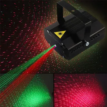 Zvok, Vklopi LED Laser Luči Projektor fazi lučka Auto Utripajoče Led Fazi Luči za DJ Disco Party Kažejo s Krmilnik