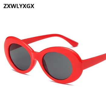 ZXWLYXGX Ženske Ovalne sončna Očala sončna Očala Mode Moški Ženske Letnik Očala Ženske Moški Prozorne Leče, sončna Očala UV400