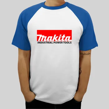 Črna T-majica Makita Industrijska ročna Orodja moška majica T-Shirt Novost Kul Vrhovi Moške raglan Rokavi tshirt t