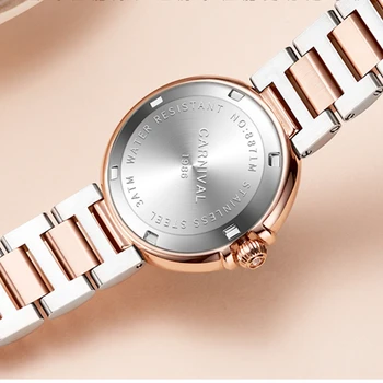 Švica KARNEVAL 2020 Nove Ženske Ure Luksuzne blagovne Znamke Diamond Uvoženih Quartz Dame Watch Trendy Obleko Ura montre femme