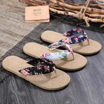 Ženske Copate Udobno Flip-flops Nositi Ravno Obmorskih Počitnicah na Plaži Priložnostne Čevlji Non-Slip Antiskid