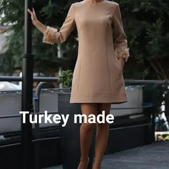 ženske nosijo obleko visoke kakovosti turški Narejen Vipart Платье