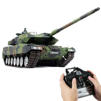1:16 Nemški Leopard Glavni Bojni Tank 2.4 G Daljinski Upravljalnik Model Vojaški Tank Z Zvokom Dim Streljanje Učinek