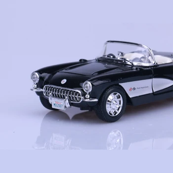 1:24 1957 Corvette Discast Zlitine Zamenljivih Klasičen Avto Model Retro Kovinski Vozila, Fantje, Otroci Igrače Zbiranje Zaslonu Kažejo Darilo