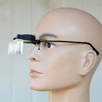 1.5/2.5/3.5 Objektiv Loupe Očala Lupa Z Led Luči Svetilka Glavo LED Povečevalno Steklo Za Branje Očala Povečevalna Stekla