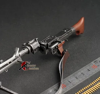 1/6 Obsega drugi svetovni VOJNI MG34 Pištolo Model Vojak Orožje 20 cm Plastični za 12 Akcijski Slika Smisel DIY Zbirke Dodatki