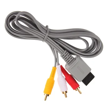 1,8 m Audio Video Kabel AV Igralno Konzolo Kompozitni 3 RCA Video Kabel Kabel Žice Glavni 480p Visoke Kakovosti Za Nintendo Wii Konzole