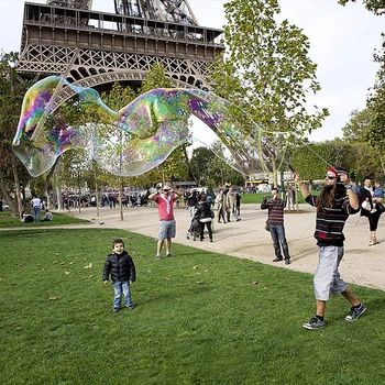 1 zanimivo priljubljena milni mehurček dejavnosti na prostem big bubble zložljivo palico velikan mehurček palico na prostem igrače za otroke, fante v