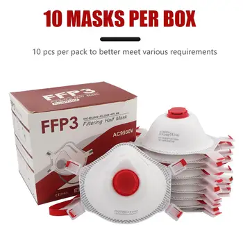 10-120pcs маска FFP3 Masko Filtriranje Respirator za Enkratno uporabo Mascarillas s Ventil za Izdih
