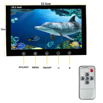 10 Inch 50M 1000TVL Ribe Finder Podvodni Ribolov Fotoaparat 15pcs Bela Led + 15pcs Infrardeče luči Za Led/Morje/Reka Ribolov