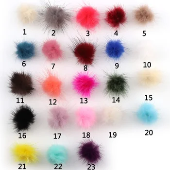 100 kozarcev 23colors DIY Pompon 3cm Mink Pompoms Krzno kroglice za Šivanje Na pletene keychain šal, čevlji, Kape DIY Nakit Dodatki