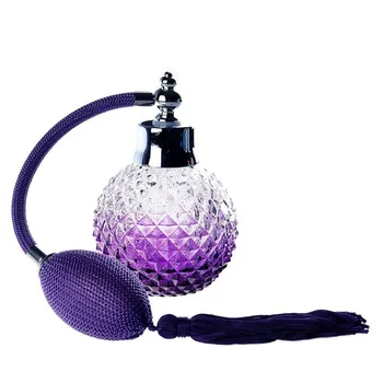 100 ML Letnik Kristalno Steklo Parfum Spray Steklenico Razpršilo Vžigalnike Purple Pineapple Vzorec Design Škropilnica