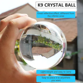 100mm kristalno kroglo quartz K9 stekla, Umetnih Kristal Zdravljenja Žogo Področju Odlična Dekoracija Čudovito Darilo za Vse Priložnosti