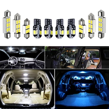 10Pcs Napak Bela LED Avto Notranje Svetlobe Paket Komplet Za leto 2016 2017 2018 2019 2020 Toyota CH-R CHR LED Notranjosti Ligh