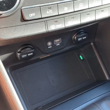 10w avto qi brezžično polnjenje telefona polnilnik za Hyundai Tucson 2016 2017 2018 2019 polnjenje ploščo pribor nosilec za telefon