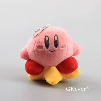 11 cm Kawaii Kirby Plišastih Igrač Lepo Roza Kirby Igra Lik Lutka Keychain Vrečko Obesek Otrok Darilo za Rojstni dan