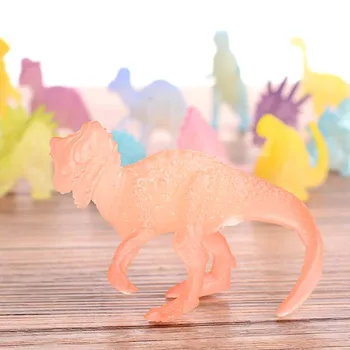 16pcs/set Mini Svetlobna Jurassic Noctilucent Dinozaver Igrače Žareti V Temno Dinozavri Baby Fantje Darilo za Otroke Novost Modela