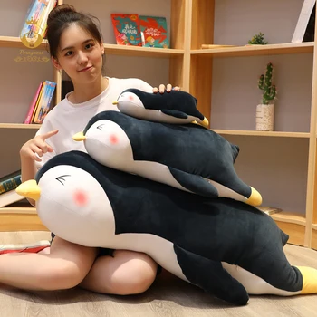 1PCS 30-100 cm srčkan Velikan pingvin plišaste igrače mehko morsko polnjene živali lutka spalno blazino blazina Fashion-Igrače za Otroke