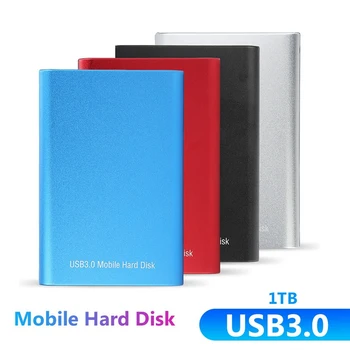 1TB Zunanji Trdi Diski USB 3.0 2.5 Prenosni Ultra Tanek Aluminij Zlitine Kovin Mobilne Trdi Disk