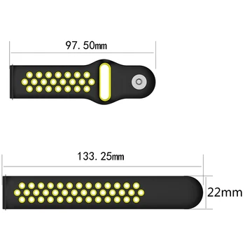 20 mm Watchband Za Garmin Vivoactive 3 Glasbe Vivomove HR Silikonski Dihanje Šport Zapestnica Za Forerunner 245 645 Venu Sq Trak