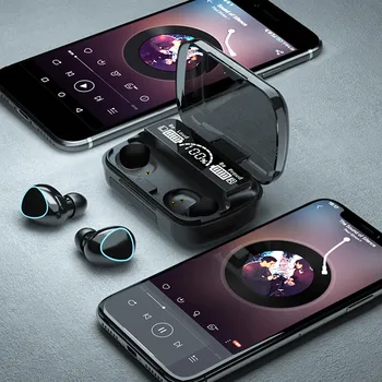 2000mAh Polnjenje Box TWS Bluetooth 5.1 Slušalke 9D Stereo Dotik Brezžične Slušalke Športne Nepremočljiva Čepkov Slušalke z Mikrofonom