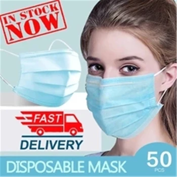 200pcs Masko za Enkratno uporabo Nonwove 3 Plast Vložek Filtra Masko usta masko filter varno Dihanje dustproof Zaščitne maske