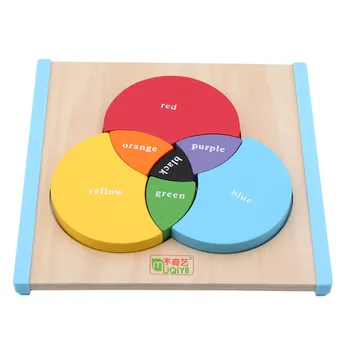 2018 Nov Slog Pisane Lesene Montessori Igrače Barve Učenje Odbor Baby Izobraževalne Igrače Za Otroke Učenje Igrače