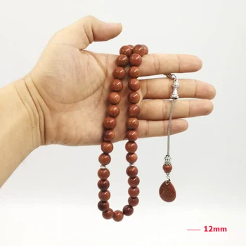 2019 Nov slog tasbih Naravnih Goldstone KAMEN Tesbih 33 45 66 99 molitev kroglice edinstven design misbaha rese Muslimanskih venec