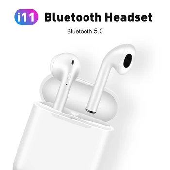 2020 i11 TWS Bluetooth 5.0 Brezžične Bluetooth Slušalke ročaji očal Mini Čepkov HS Uho za IPhone, Samsung Xiaomi Telefon Huawei