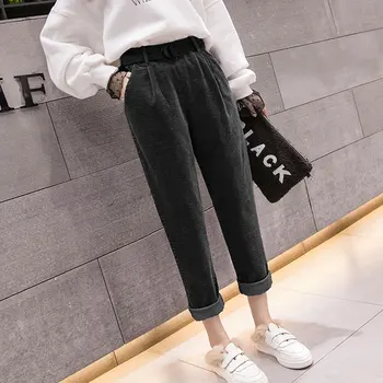 2020 jeseni in pozimi novo velvet hlače ženske ' s harem hlače svoboden korejska različica divje velvet ženske hlače, hlače priložnostno