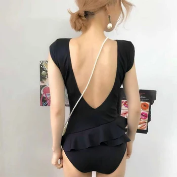 2020 mujer ženske, one piece, plavanje obleko trdna seksi monokini flouching backless plaža obrabe, oblazinjeni kopalke maillot de bain