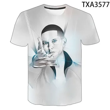 2020 Novo Poletje Eminem 3D Majice Casual Moški, Ženske, Otroci in Modnih Kratek Rokav Fant, dekle, Otroci, ki so Natisnjeni T-majice, Vrhovi Tee