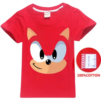 2020 Sonic Hedgehog Risanka Otroci Oblačila Fantje In Dekleta Bombaža T-srajce Otroci in Modnih Oblačil Poletje Vrhovi Priložnostne Tees