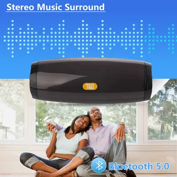 2020 TG165C Brezžični Bluetooth Zvočnik LED Pisane Prenosni Dvojni Horn Stereo Soundbar Subwoofer z Mic FM Radio TF Kartica