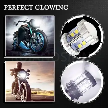 2pcs 10-30V LED P26S Moto Motocikel Smerniki Žarnice Svetilke 600LM 6000K 8W 3030 20smd Led Moto Avto na Električni Skuter Razsvetljavo