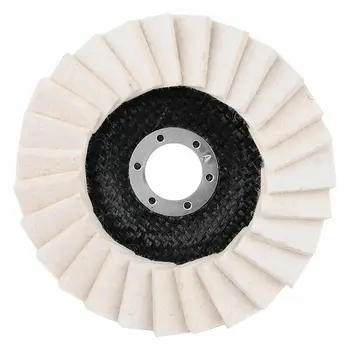 2pcs 5 Palčni 125 mm Volne Poliranje Kolo Kožo Blazine Kotni Brusilnik Kolo Felt Polirni Disk za Kovinske Marmorja Steklene Keramike