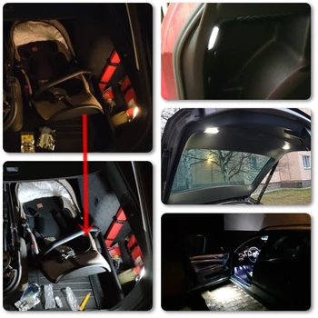 2PCs Led Vrata z Dovoljenjem Footwell Svetlobe v Notranje Trunk Prtljage Boot luči Za Audi A3 8P A4 B6 B8, A5, A6 C5 A8 V5 V7 TT