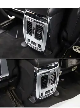 2PCS NOVO ABS Chrome Zadnji Sedež Air Vent Vtičnico Kritje Trim za Jeep Grand Cherokee 2011 2012 2013 2016 2017 2018