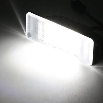 2PCS/Set SUNKIA 18SMD Avtomobilski LED Osvetlitev registrske Tablice z Znotraj Canbus, za Nissan Navara/Vodnik/Opomba/NV 200/Primera