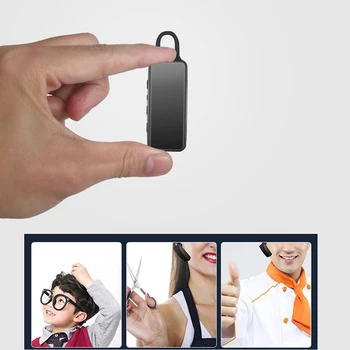 2PCS Žep velikih Mini Walkie talkie dvosmerni radijski Uho-Visi Vrata USB Polnjenje radio communicator walkie-talkies za darilo otroci