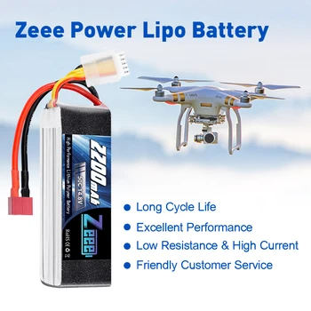 2units Zeee 4S LiPo Bateriji 14.8 V 2200mAh 50C z Dekani Plug Za RC Avto Helikopter Brnenje Čoln, Letalo