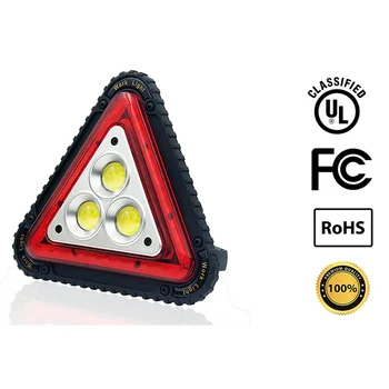 3 COB Trikotnik opozorilna Lučka 30W 1500LM LED delovna Luč Prenosna LED Poplav Luči za Zunanjo Kampiranje, Pohodništvo Popravilo