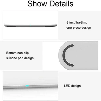 3 In1 Brezžični Polnilnik za iPhone SE 2020/11, Galaxy S20/Opomba 10/S10/S9, Apple ura, Pro