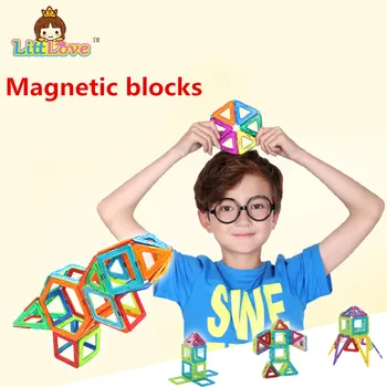37PCS Mini Razsvetlil Opeke Robot Izobraževalne Magnetni Oblikovalec Igrača DIY gradniki Izobraževalne Opeke Igrače za Otroke