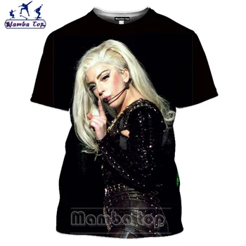 3D majica s kratkimi rokavi Moški Smešno Jo Calderone Šport za Moške majice Seksi Pevka Lady Gaga Tshirt Ženske Tees Vrhovi star Unisex Oblačila E5