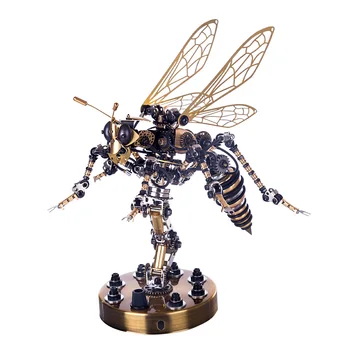 3D Nerjavečega Jekla Žuželke Puzzle Model za Vgradnjo DIY Mehanske Wasp Skupščina Obrtne Model Stavbe Hobiji Igrače Darila
